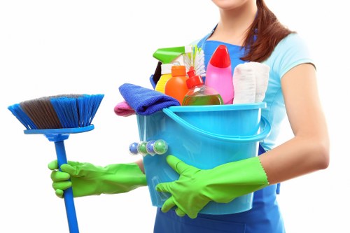 Professional mattress cleaning equipment in use