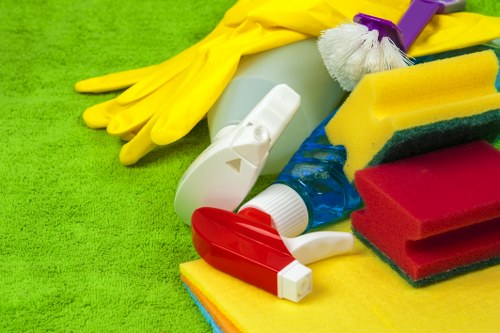 Professional upholstery cleaning on a sectional couch