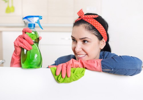 Sanitized office surfaces highlighting commercial cleaning standards