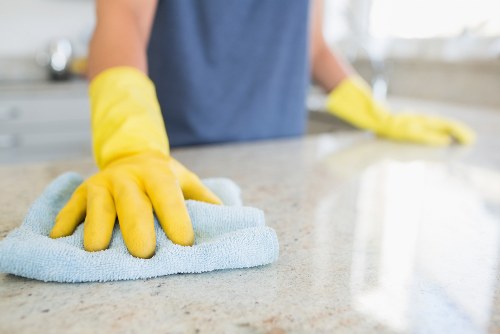 Customized commercial cleaning setup for a busy business property